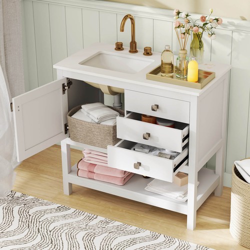 Bathroom vanity unit basin - bathroom, w/