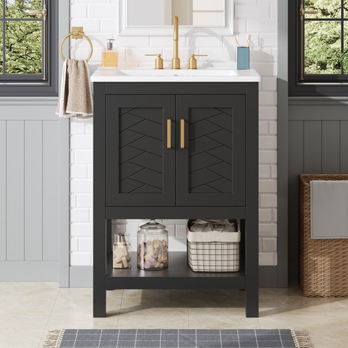 Bathroom vanity with elegant - bathroom,