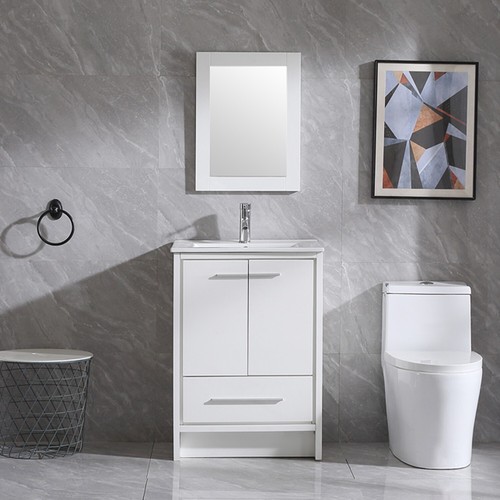 Bathroom vanity white - bathroom,