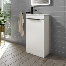 Cloakroom Vanity Unit White