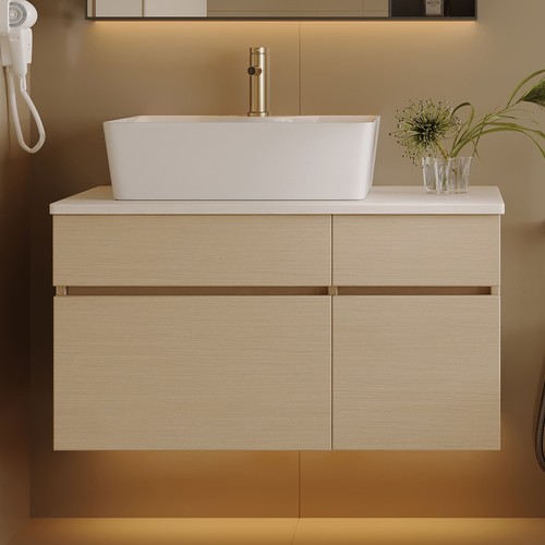 Floating bathroom vanity - bathroom,