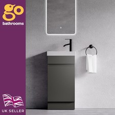400 Matt Grey Cloakroom Vanity
