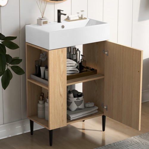 Inch wooden bathroom - 21.6-inch,