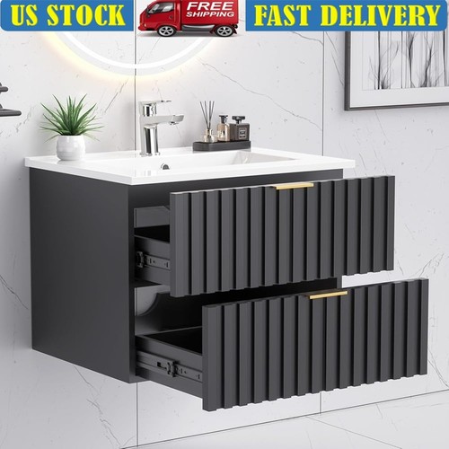 Floating bathroom vanity - vanity, w/