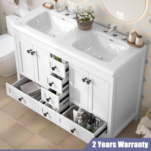 Modern bathroom vanity - vanity, double
